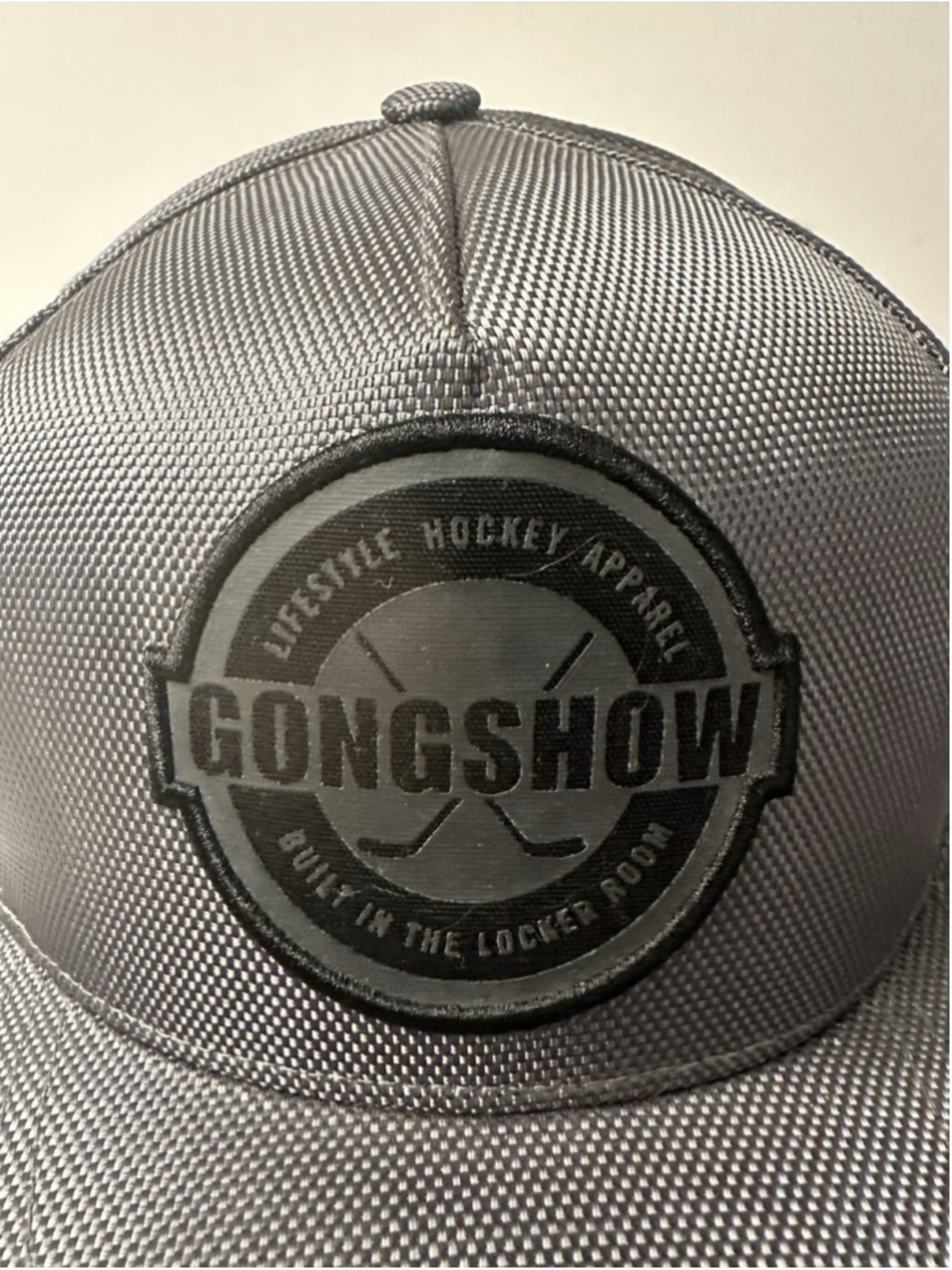 Gongshow Hockey Snapback Hat Cap Dark Gray Built In The Locker Room Patch